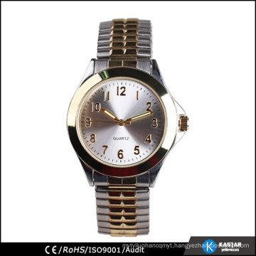 two tone expansion strap watch